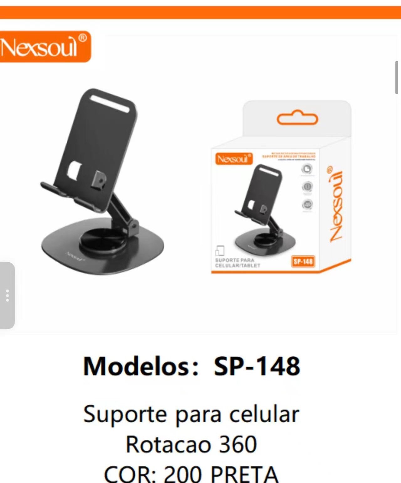 6 SP-148 suporte para celular 360 nexsoul - Imagem 1