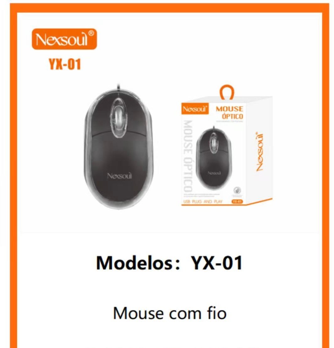 9 YX-01 mouse com fio nexsoul - Imagem 1