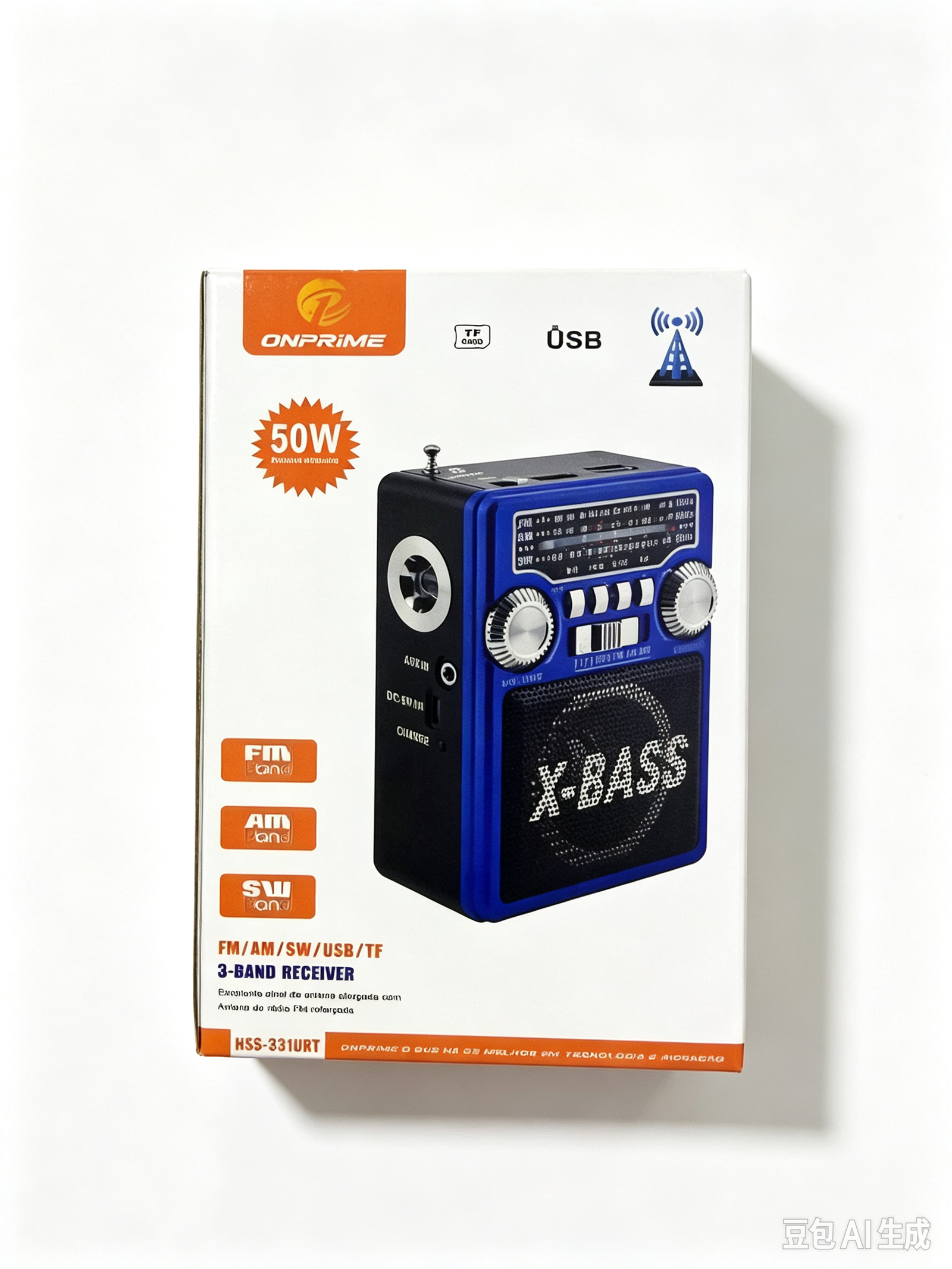 9323cea1-ef3f-47f0-a62e-51ad38f1a73d RADIO 3-BAND RECEIVER HSS-331URT - Imagem 1