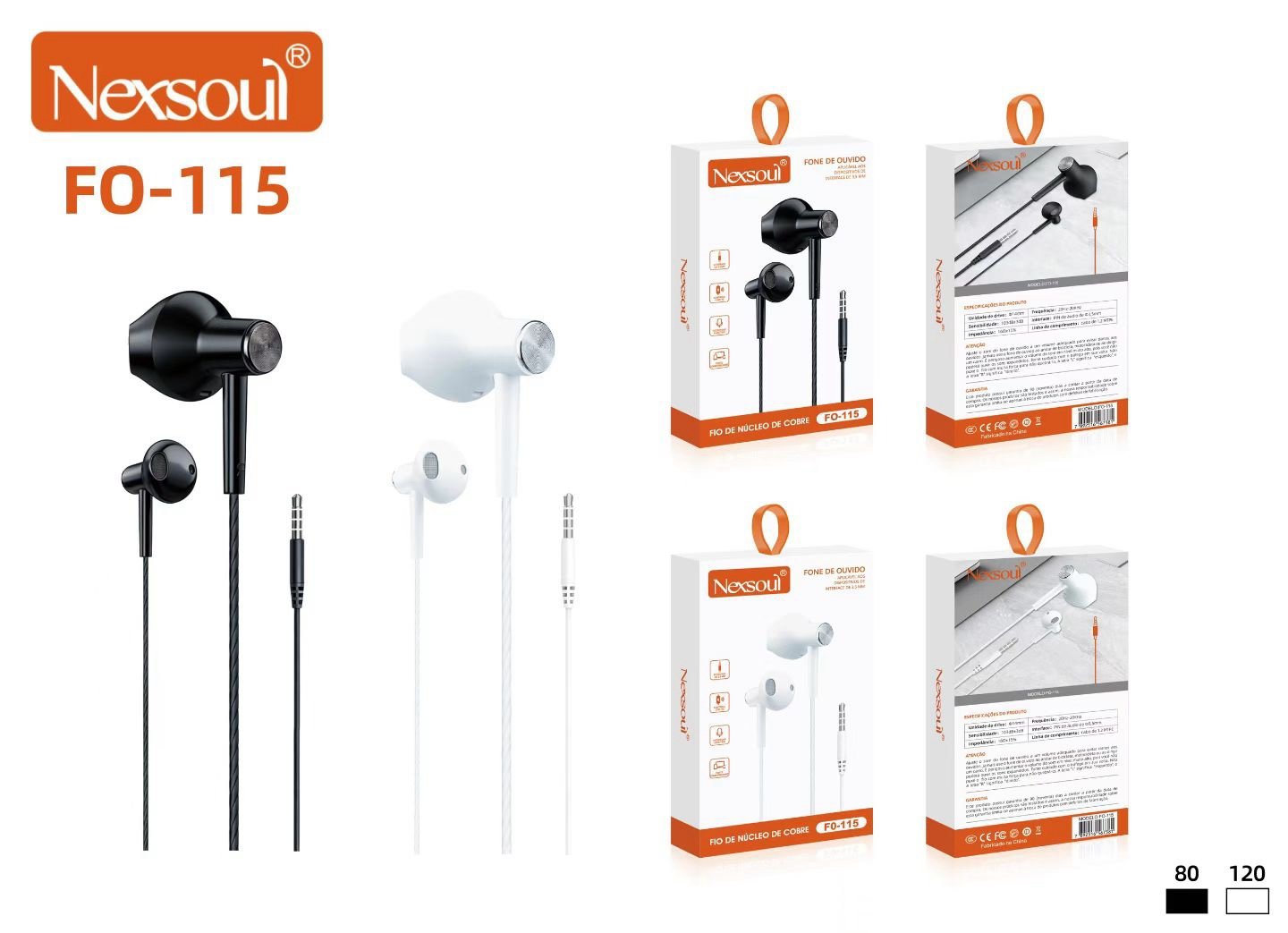 d71f8f28f8f34bc772483bb321b70f Fo-115 fone com fio nexsoul - Imagem 1