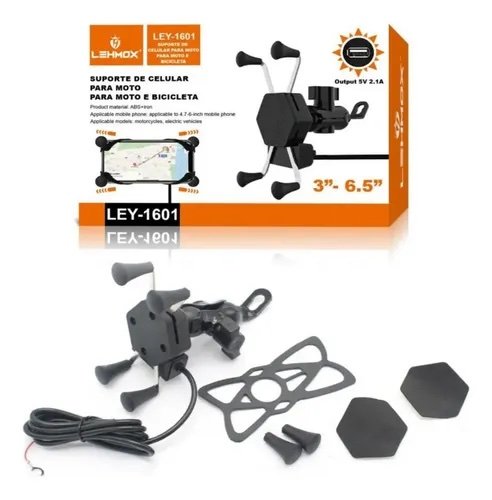 img_2342 Ley-1601 suporte para celular para moto e bicicleta - Imagem 1