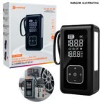 BOMBA DE AR PORTATIL + CARREGADOR DE BATERIA PEI-CD9001