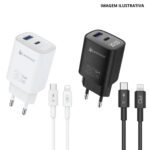 CARREGADOR 30W GaN TPC/IOS PEI-G112-4 - Imagem 2