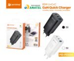 FONTE GaN 65W U+C+C PEI-PD330 - Imagem 4